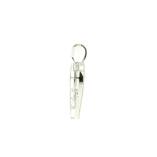 Load image into Gallery viewer, Heart-Shaped Silver Pendant with Round Brilliant Diamonds