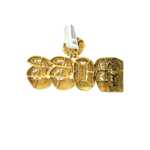 Yellow Gold Pendant with Round Brilliant Diamonds