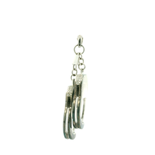 Load image into Gallery viewer, Sterling Silver Handcuff Pendant with Round Cut Diamonds