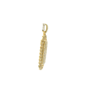 Yellow Gold Pendant with Round Brilliant Cut Diamonds
