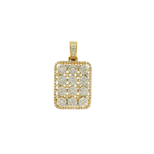 Load image into Gallery viewer, Yellow Gold Pendant with Round Brilliant Cut Diamonds