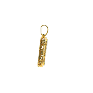 Yellow Gold Pendant with Round Brilliant Cut Diamonds
