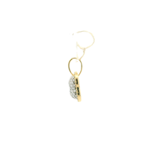 Load image into Gallery viewer, Yellow Gold Dog Bone Pendant with Round Cut Diamonds
