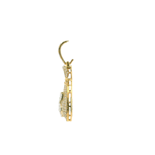Load image into Gallery viewer, Yellow Gold Pendant with Round Brilliant Cut Diamonds