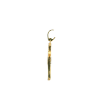 Load image into Gallery viewer, Yellow Gold Comb Pendant with Round Brilliant Diamonds