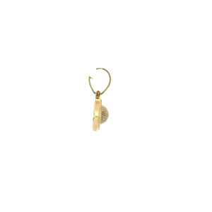 Yellow Gold Pendant with Round Brilliant Cut Diamonds