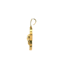 Load image into Gallery viewer, Yellow Gold Africa Pendant with Baguette-Cut Diamonds