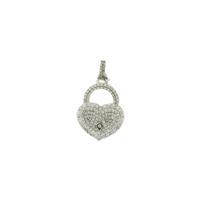 White Gold Diamond Heart Pendant