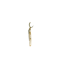 Load image into Gallery viewer, Yellow Gold Lightning Bolt Pendant with Round Cut Diamonds
