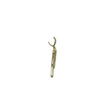 Load image into Gallery viewer, Yellow Gold Lightning Bolt Pendant with Round Cut Diamonds
