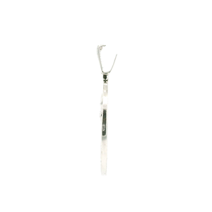 White Gold Crown Pendant with Round Brilliant Diamonds