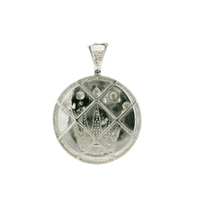 Load image into Gallery viewer, White Gold Crown Pendant with Round Brilliant Diamonds