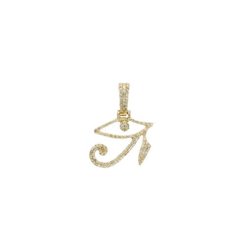 Yellow Gold Pendant with Round Brilliant Diamonds