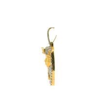 Load image into Gallery viewer, Yellow Gold Pharaoh Pendant with Round Brilliant Cut Diamonds