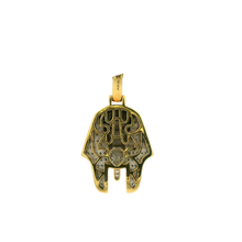 Load image into Gallery viewer, Yellow Gold Pharaoh Pendant with Round Brilliant Cut Diamonds