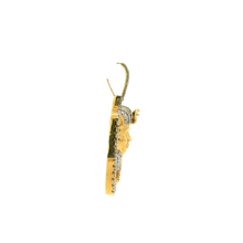 Load image into Gallery viewer, Yellow Gold Pharaoh Pendant with Round Brilliant Cut Diamonds