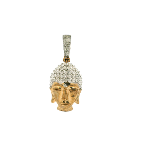 Yellow Gold Pendant with Round Brilliant Cut Diamonds