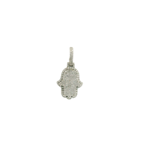 White Gold Pendant with Round Cut Diamonds