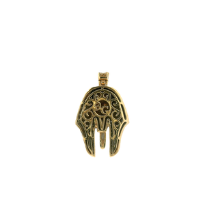 Yellow Gold Pendant with Round Brilliant Diamond