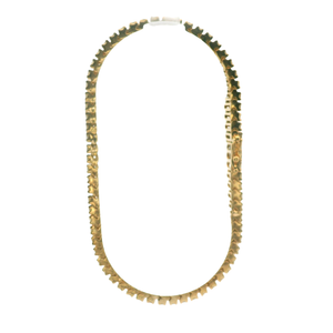 Yellow Gold Diamond Tennis Bracelet with Brilliant Cut Diamonds