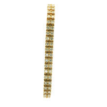 Load image into Gallery viewer, Yellow Gold Diamond Tennis Bracelet with Round Brilliant Cut Diamonds