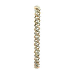 Gold Bracelet with Round Cut Diamonds