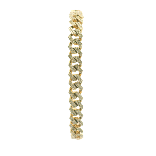 Yellow Gold Bracelet with Brilliant-Cut Diamonds