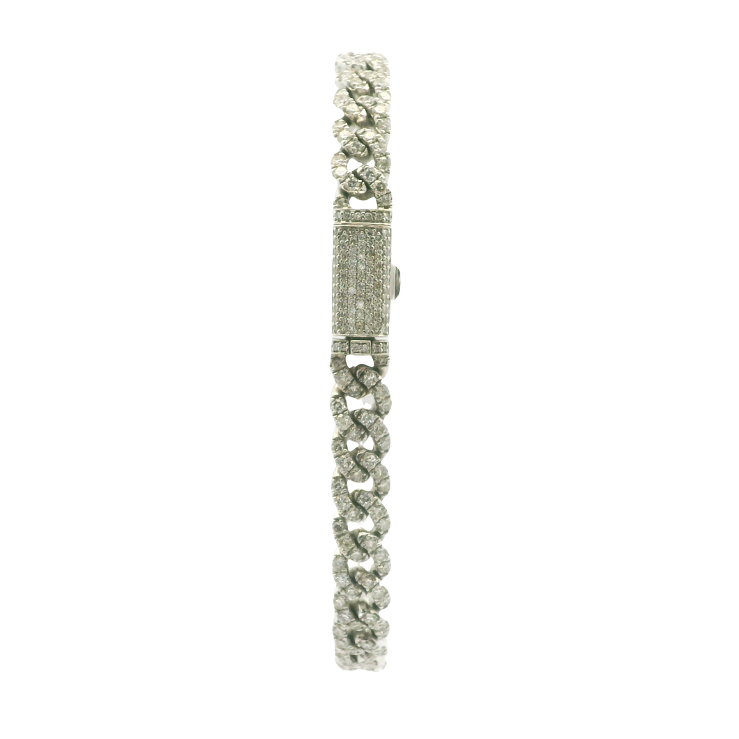 White Gold Bracelet with Round Brilliant Diamonds