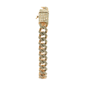 Yellow Gold Bracelet with Round Brilliant Diamonds