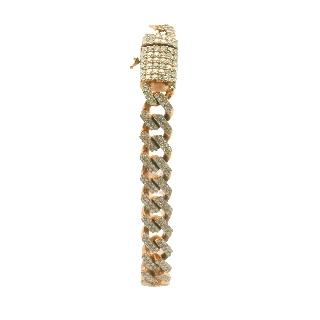 Yellow Gold Bracelet with Round Brilliant Diamonds