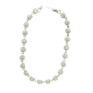 Elegant Silver Beaded Bracelet