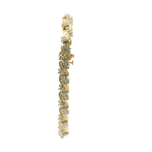 Yellow Gold Diamond Tennis Bracelet