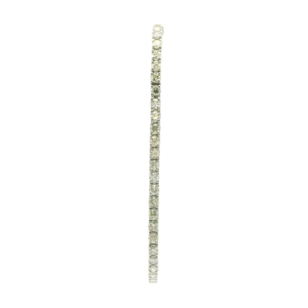 Elegant White Gold Diamond Tennis Bracelet