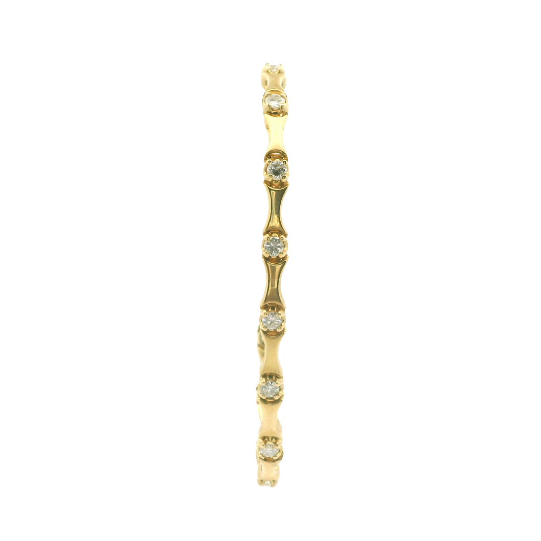 Yellow Gold Bracelet with Round Brilliant Diamonds