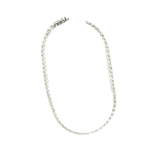 White Gold Diamond Tennis Bracelet with Round Brilliant Cut Diamonds