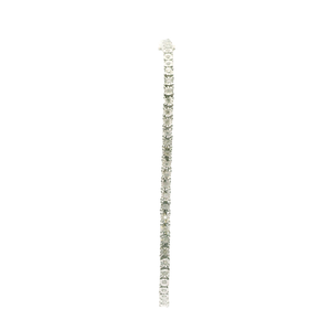 White Gold Diamond Tennis Bracelet with Round Brilliant Cut Diamonds
