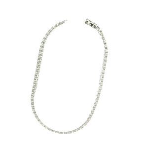 White Gold Diamond Tennis Bracelet with Round Brilliant Cut Diamonds