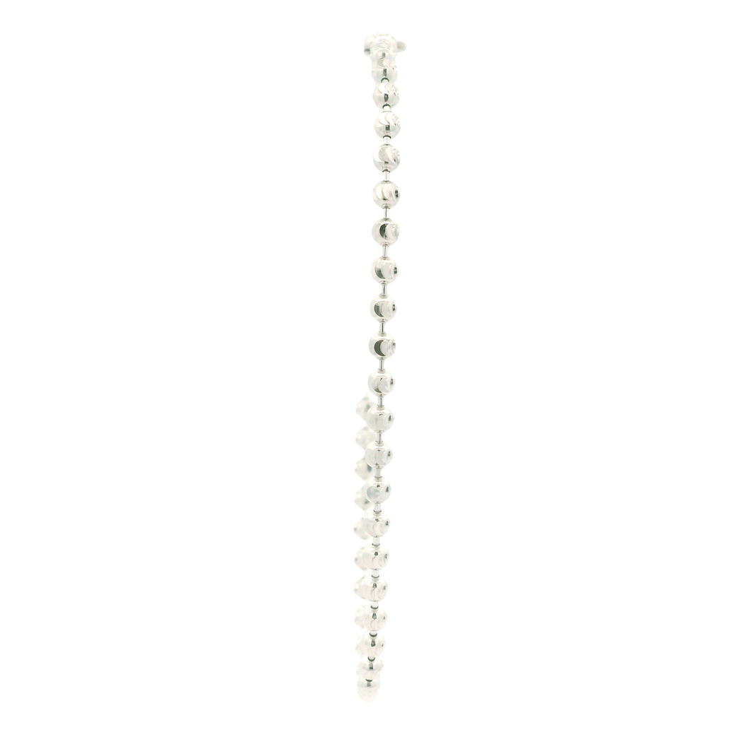 White Gold Ball Bracelet