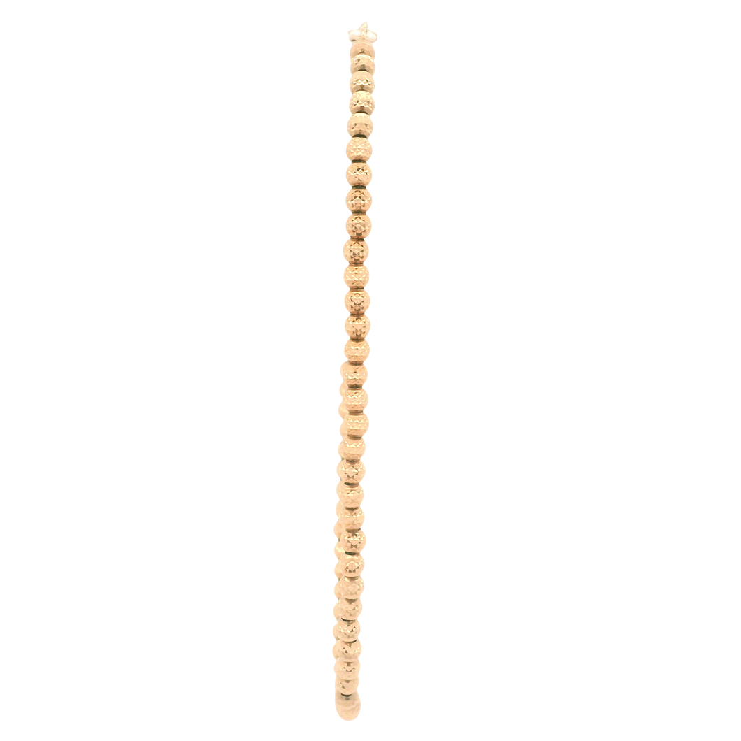 Sophisticated Gold Beaded Bracelet
