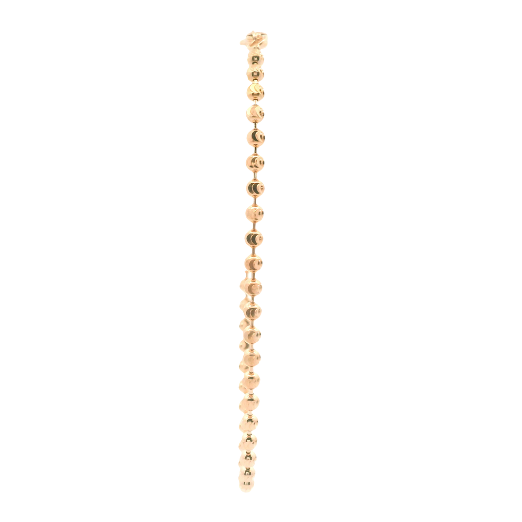 Elegant Yellow Gold Ball Bracelet