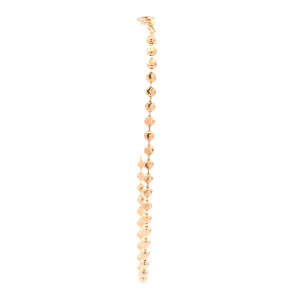 Elegant Yellow Gold Ball Bracelet