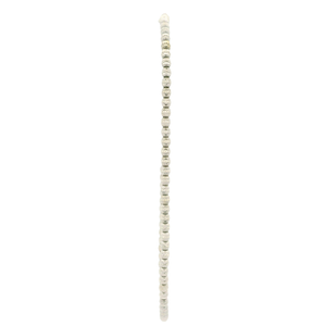 Elegant White Gold Beaded Bracelet