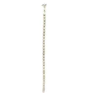 Elegant White Gold Beaded Bracelet