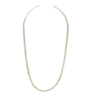 Elegant White Gold Beaded Bracelet