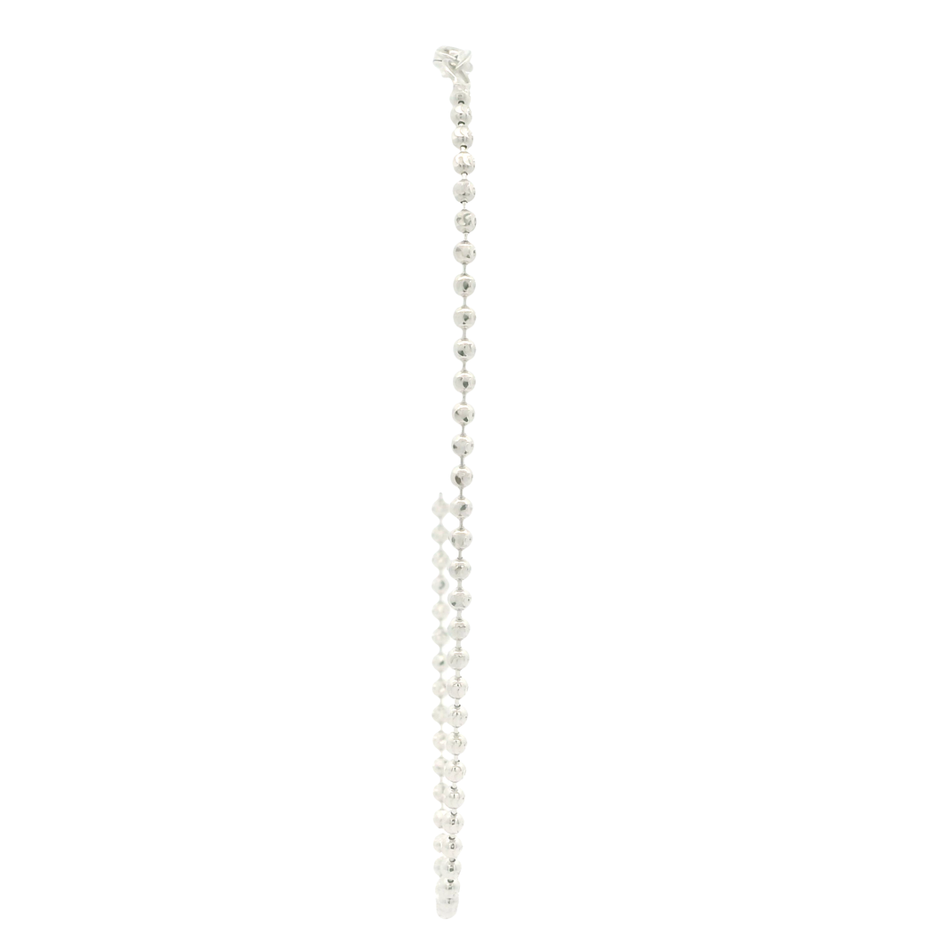 White Gold Ball Bracelet