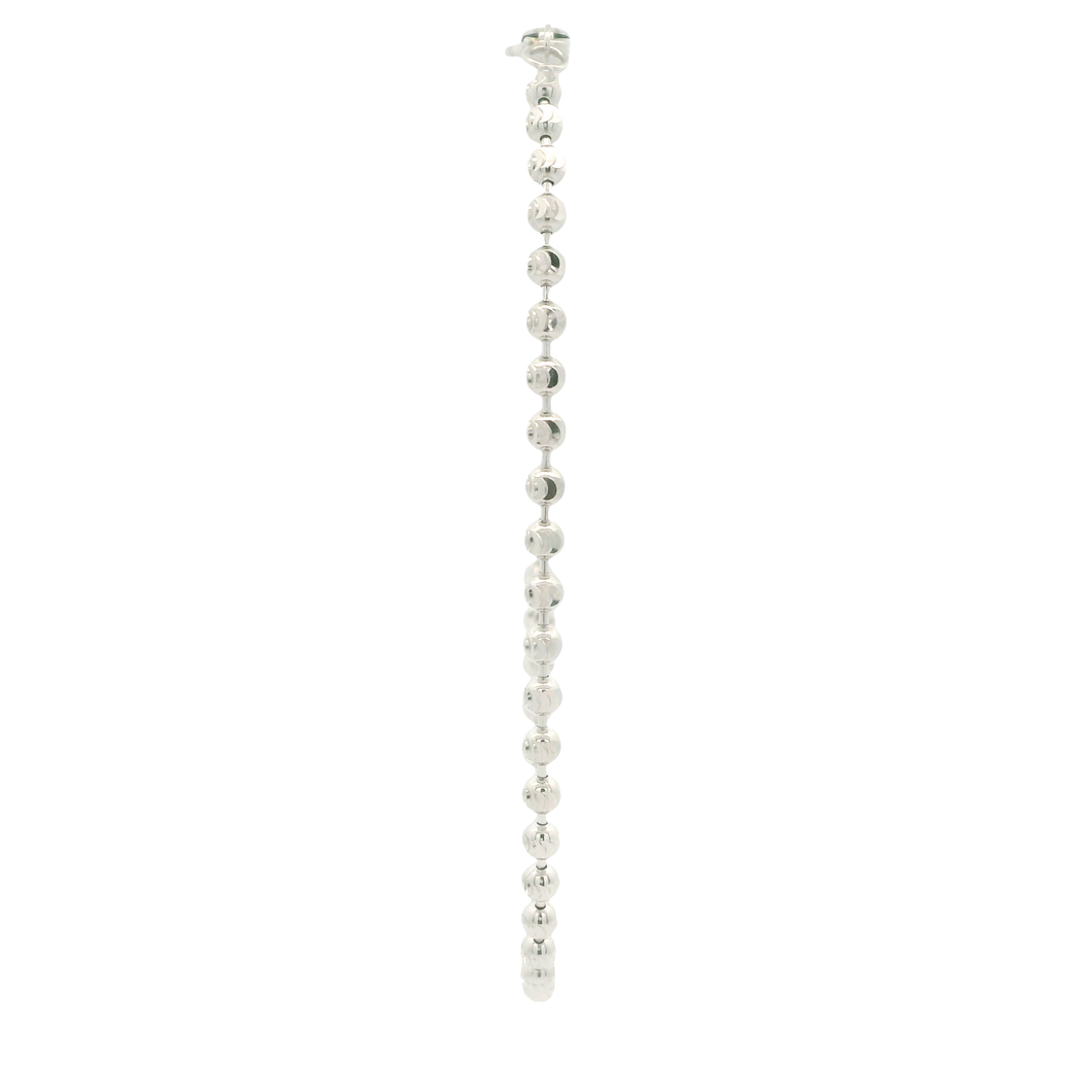 White Gold Ball Bracelet