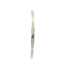 Load image into Gallery viewer, Elegant White Gold Bangle Adorned with Round Brilliant Diamonds