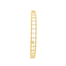Load image into Gallery viewer, Yellow Gold Bangle with Round Brilliant Cut Diamonds