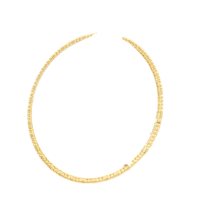 Yellow Gold Bangle with Round Brilliant Cut Diamonds