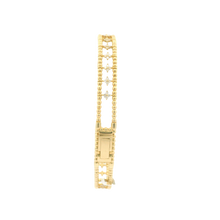 Load image into Gallery viewer, Yellow Gold Bangle with Round Brilliant Cut Diamonds